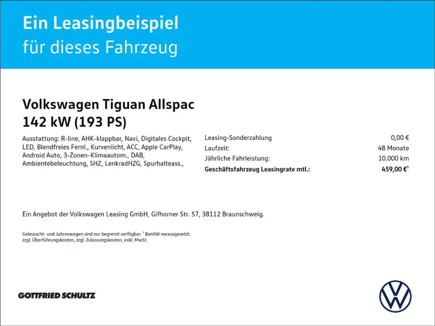 Volkswagen Tiguan Allspace 2.0 TDI R-Line 4M DSG AHK NAVI KAM ACC LED SHZ PDC Schwarz - 2