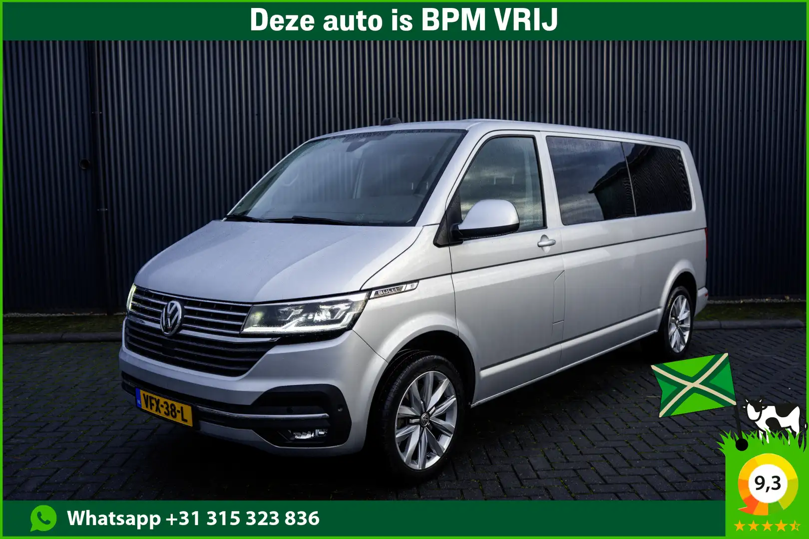 Volkswagen T6.1 Transporter 6.1 2.0 TDI L2H1 | DC | Bulli | 200PK | Leder | Ca Gris - 1