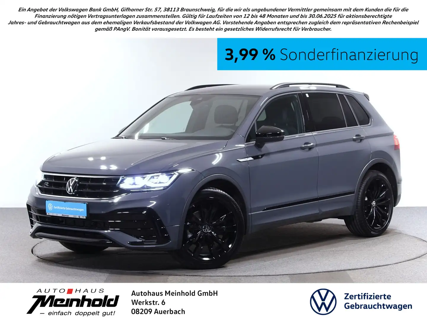 Volkswagen Tiguan 1.5 TSI DSG R-Line Black Style, AHK, IQ.L Grau - 1