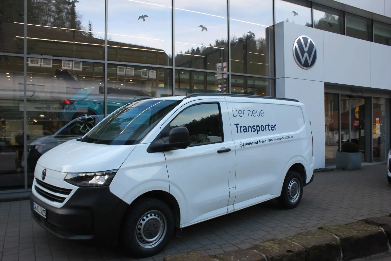 Volkswagen T7 Transporter Kasten 2.0 TDI Klima,LED,PDC, Weiß - 1
