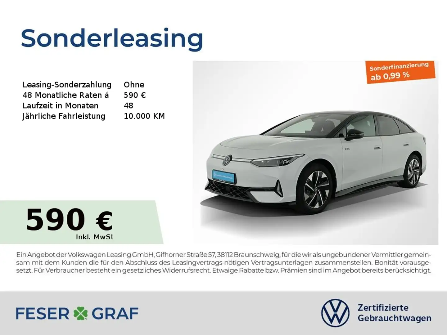 Volkswagen ID.7 GTX 4M Navi AHK AreaView H&K CCS Weiß - 1
