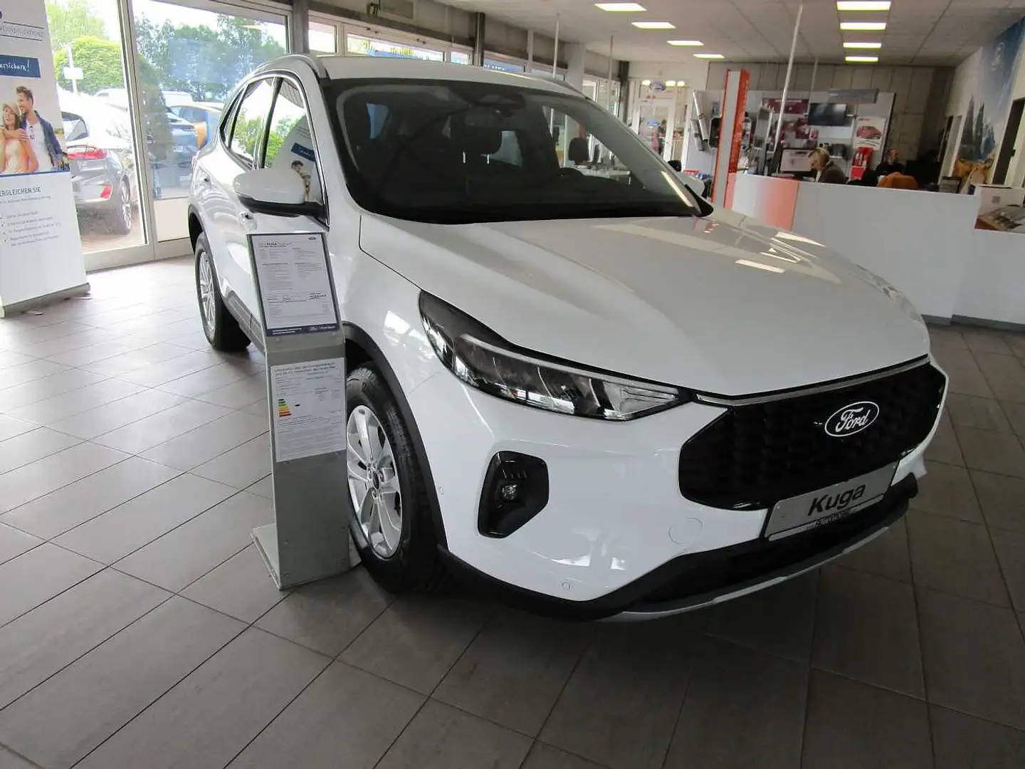 Ford Kuga Hybrid 2.5 Duratec FHEV TITANIUM/RFK/PPS/Navi/DAB Weiß - 1