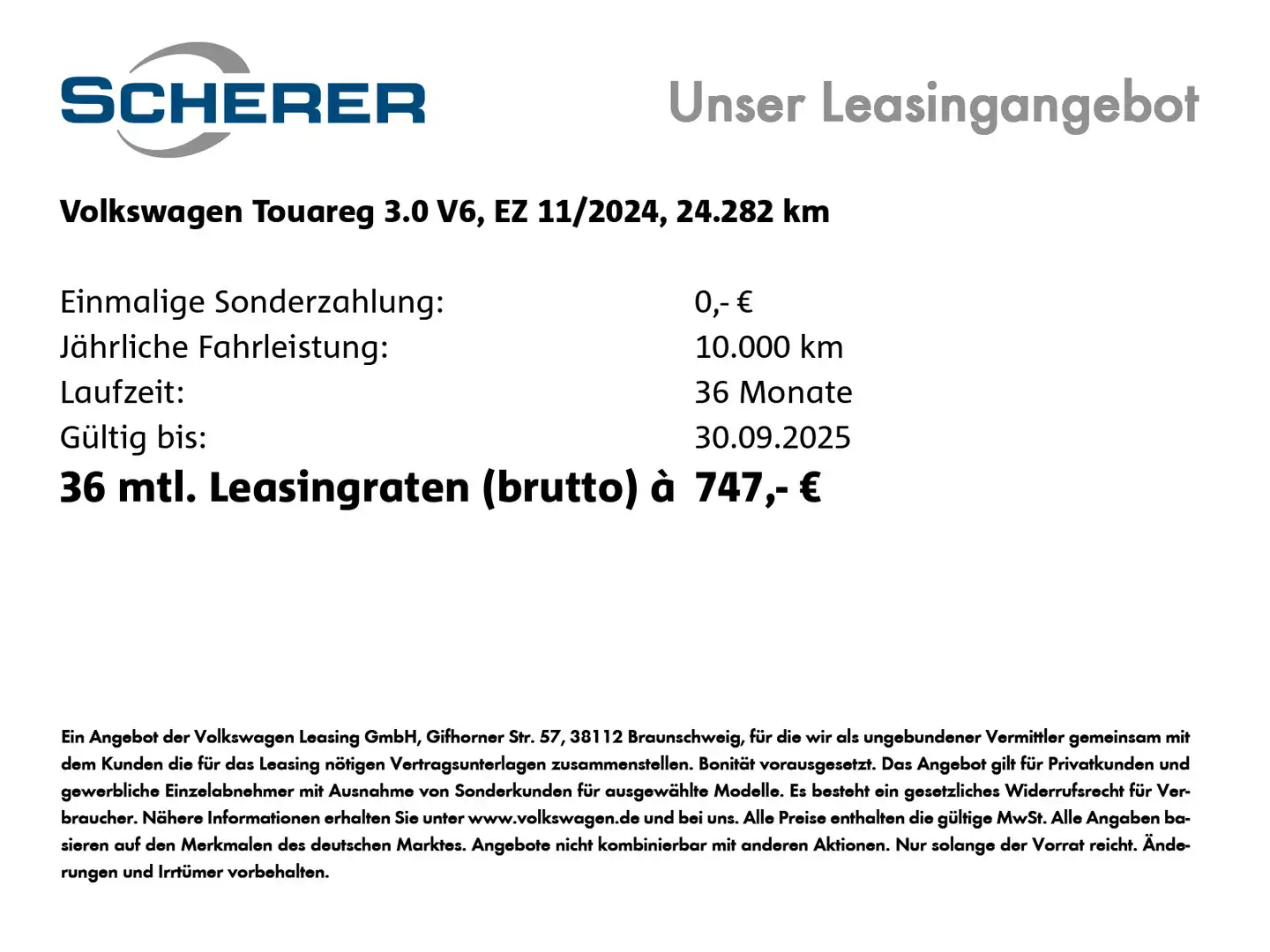 Volkswagen Touareg 3,0 V6 TDI 4M, Navi, Sitzh., Luft, AHK, Grau - 2