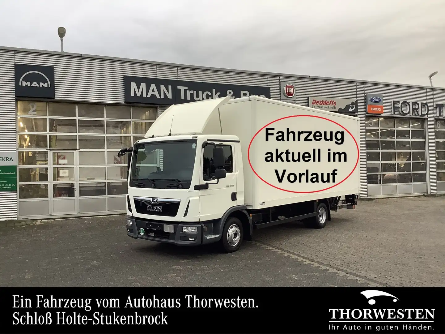 MAN TGL 8.190 4x2 BL Blanc - 1