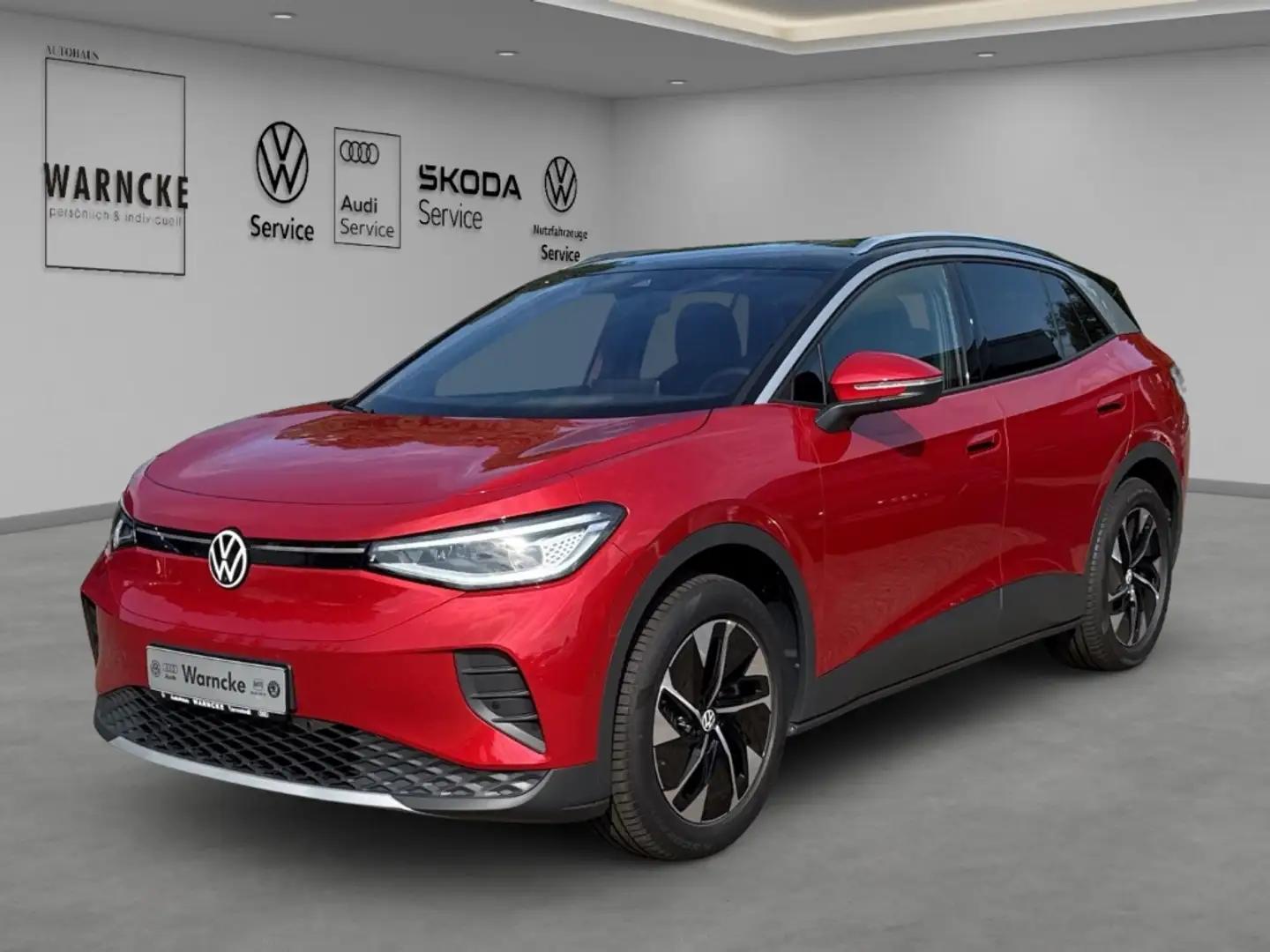 Volkswagen ID.4 Pro Perf 82 kWh AHK Matrix HuD NAV AreaView PDC WP Rojo - 1