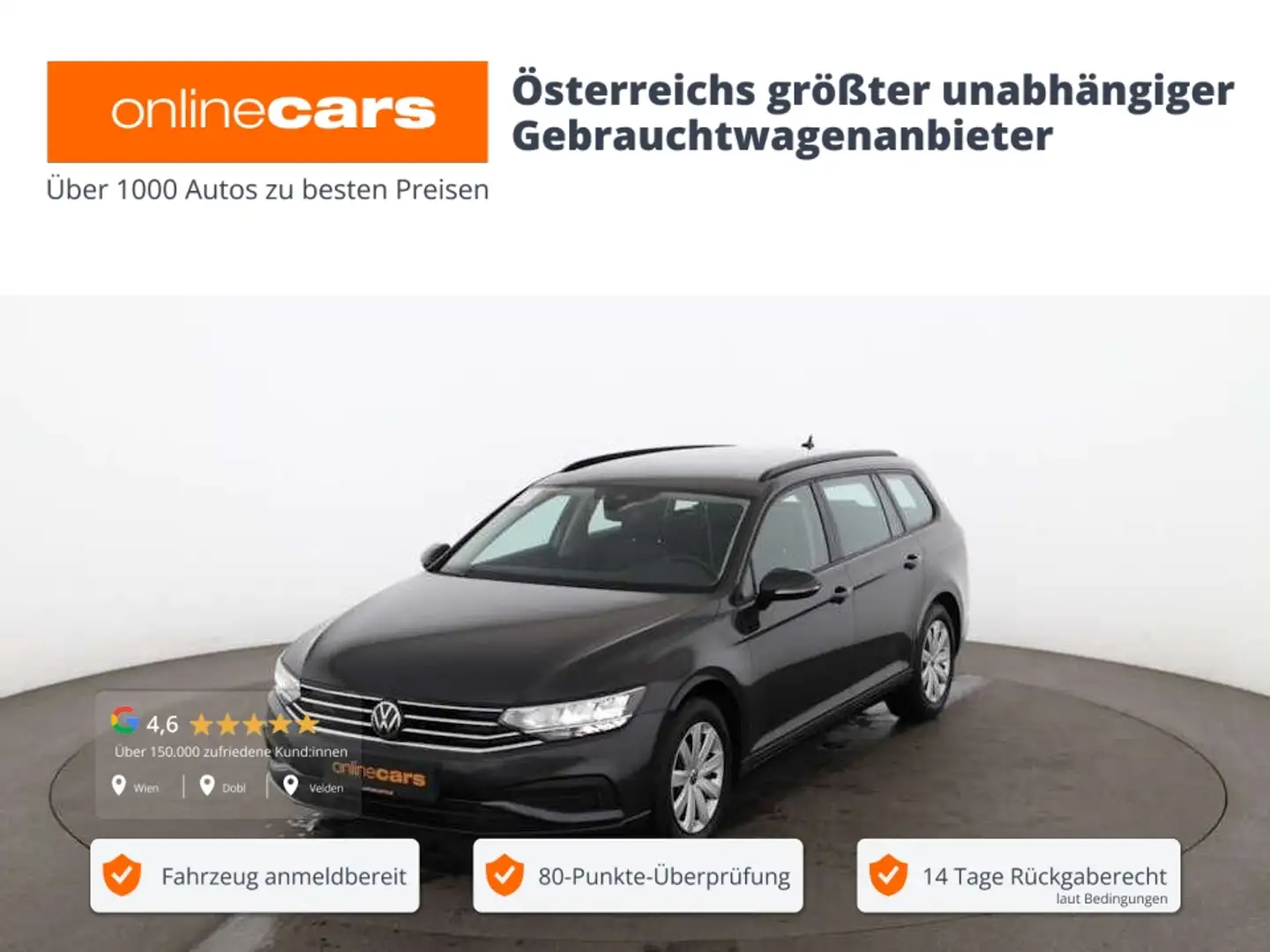 Volkswagen Passat Variant 2.0 TDI Aut LED RADAR NAVI SITZHZG Grau - 1