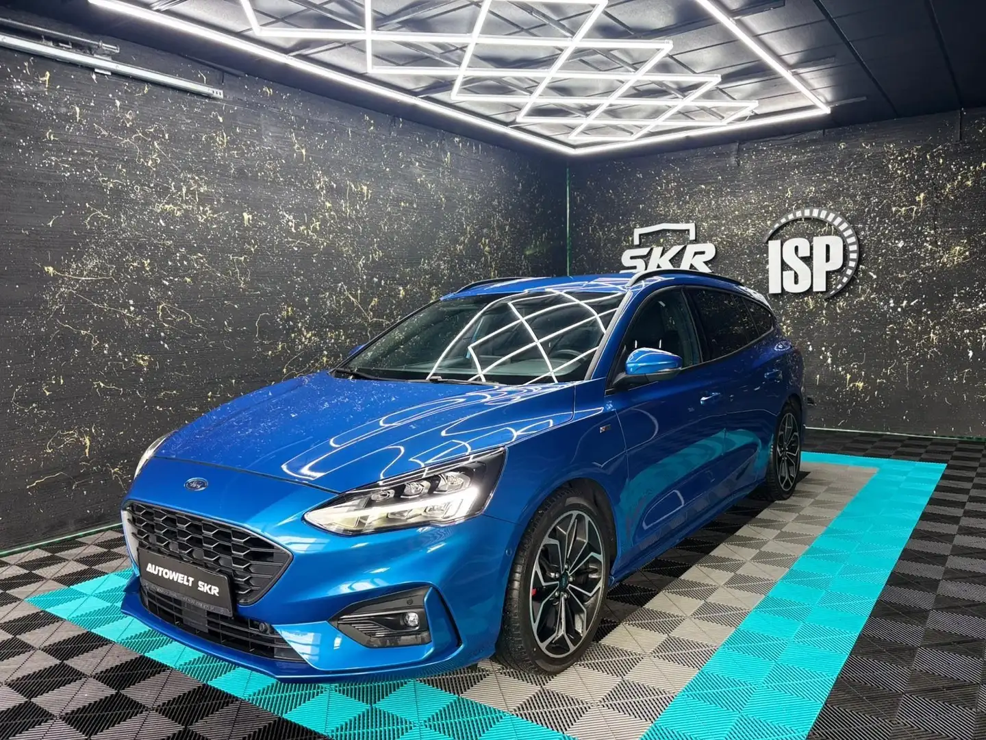 Ford Focus Turnier ST-Line/RKF/SHZ/TEMP/1HND Bleu - 1