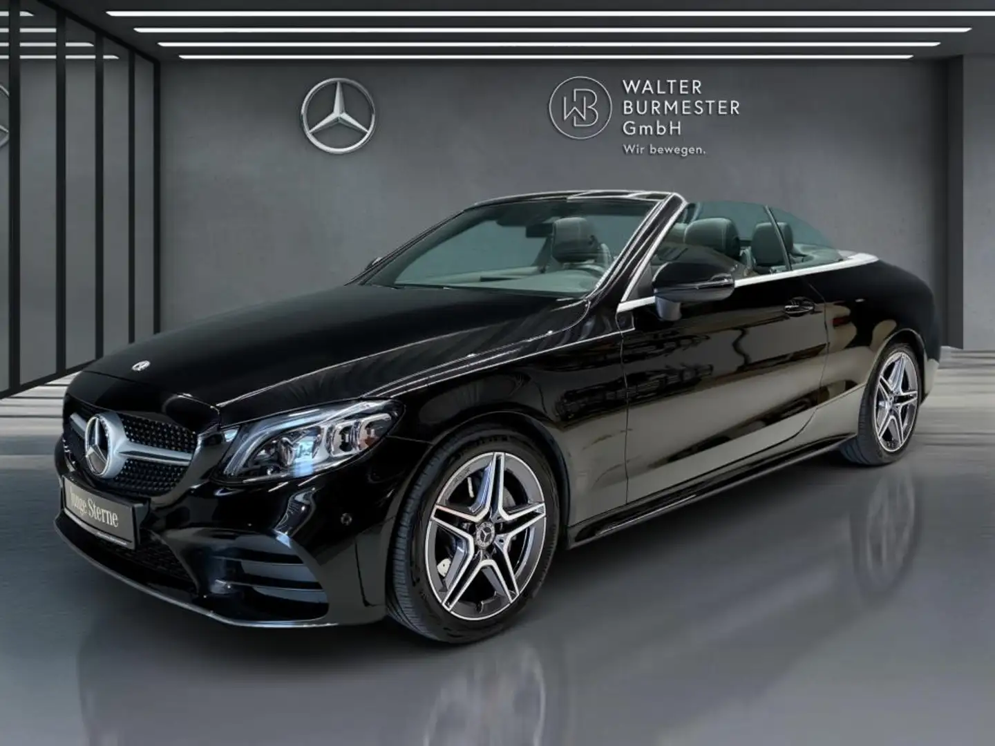Mercedes-Benz C 200 Cabrio +AMG+Kamera+Navi+Digital+Ambiente Fekete - 1