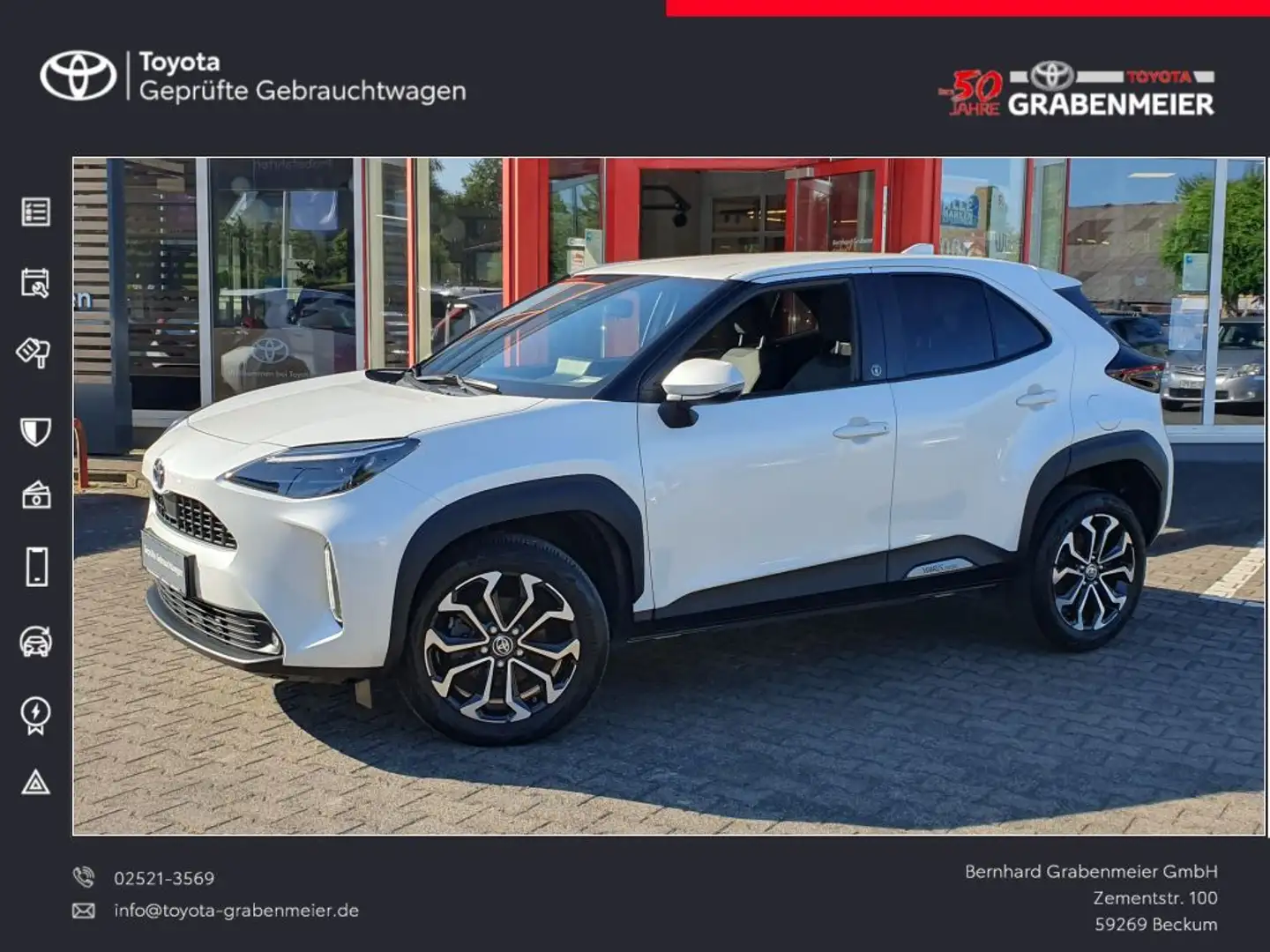 Toyota Yaris Cross Hybrid 1.5 VVT-i Team Deutschland Weiß - 1