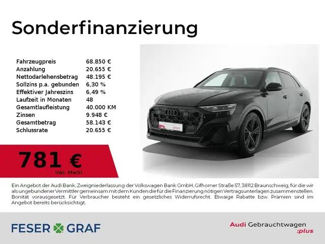 2025 Audi Q8 in Black for sale