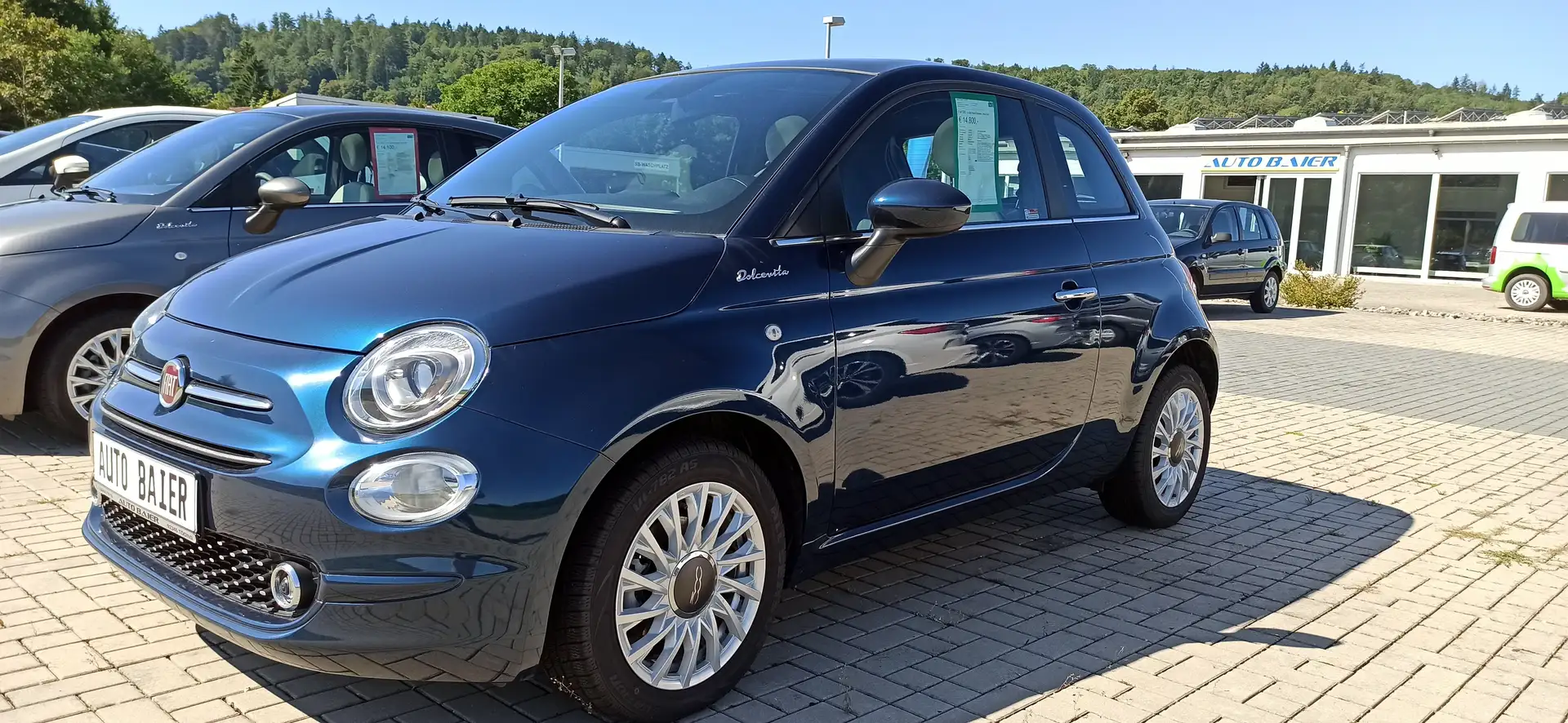 Fiat 500 1.0 GSE Hybrid Dolcevita , Panoramadach Blu/Azzurro - 1