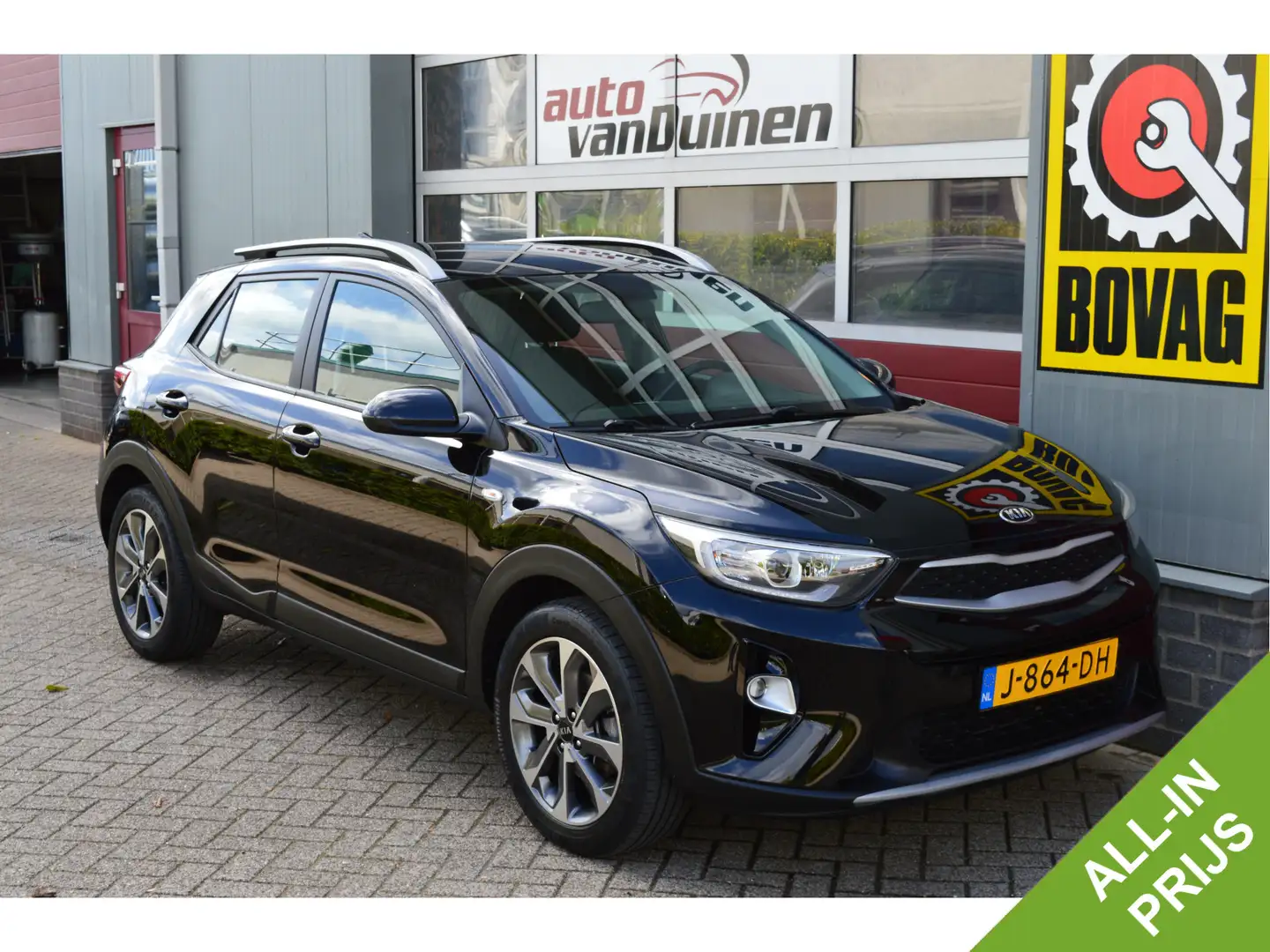 Kia Stonic 1.0 T-GDi DynamicLine O.a: Pdc, Camera, Carplay, N Zwart - 1