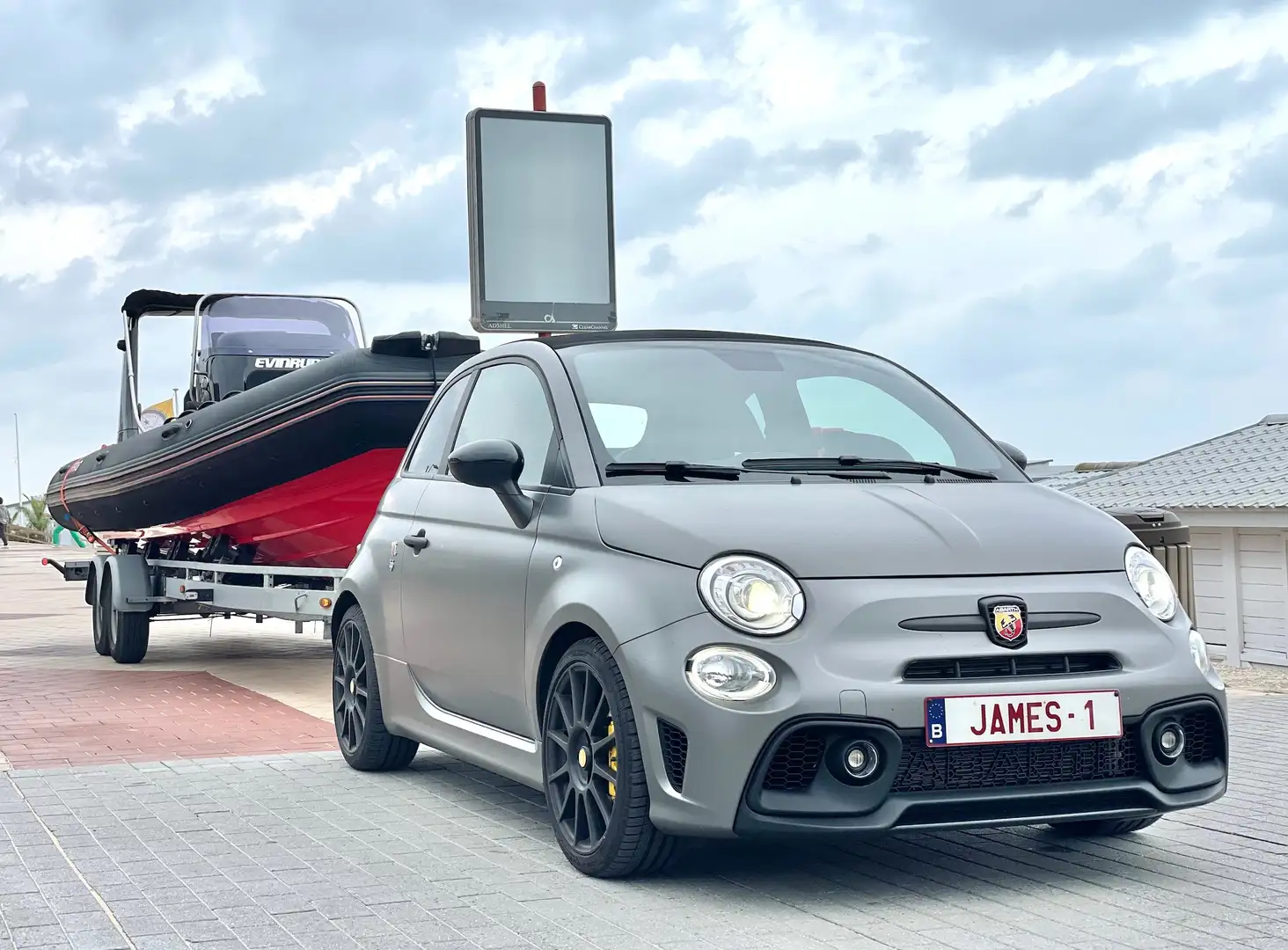 Abarth 595C Esseesse 180pk Akrapovic Xenon Carbon bucket seats Szürke - 2