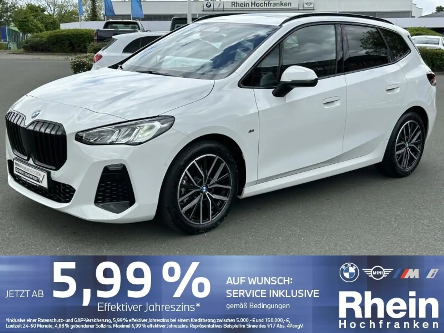 BMW 218 i Active Tourer M Sportpaket ACC PANO LED NAV Blanc - 1