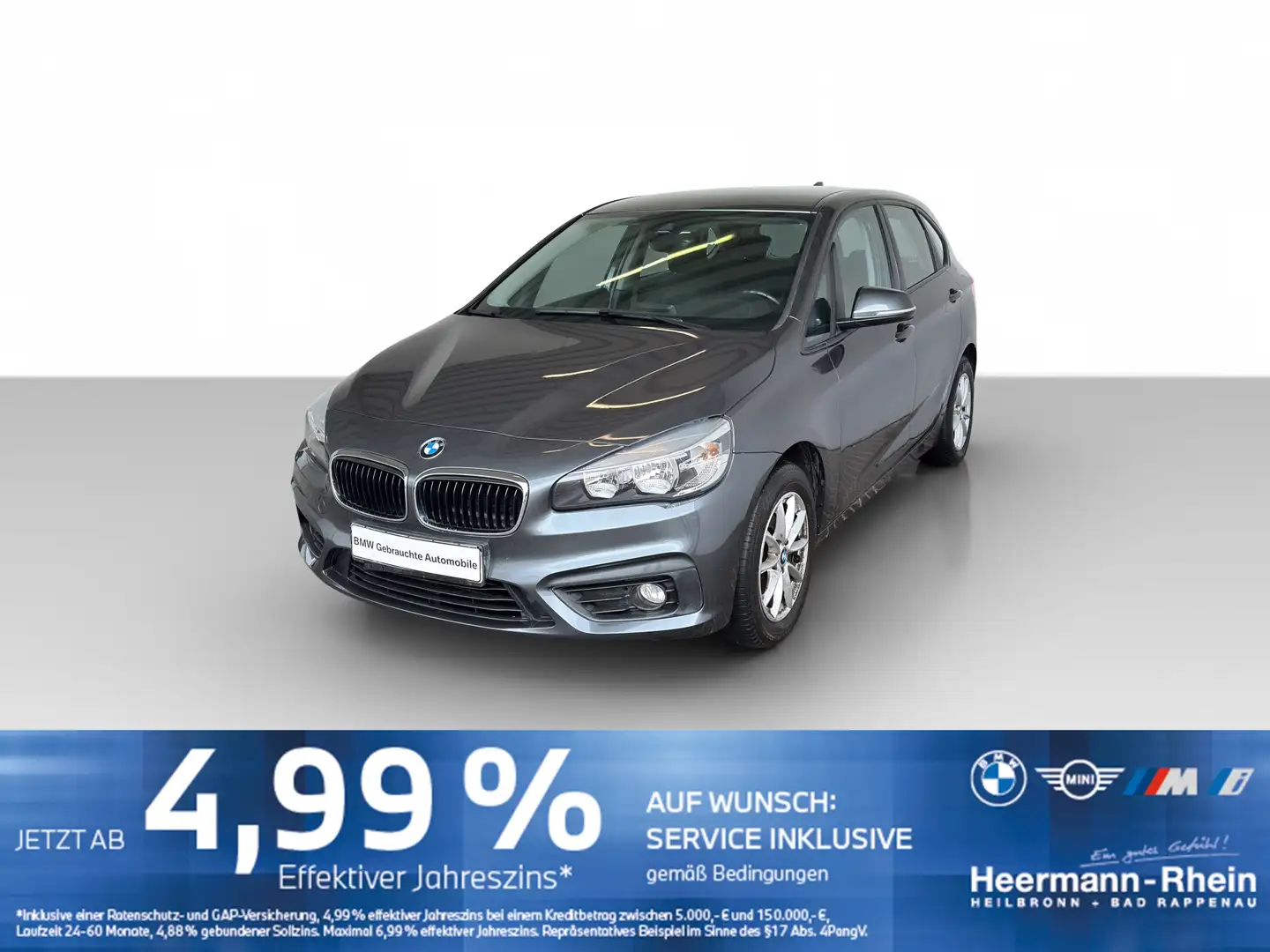 BMW 216 i Active Tourer Advantage Klimaaut.PDC.SH.MFL Gri - 2