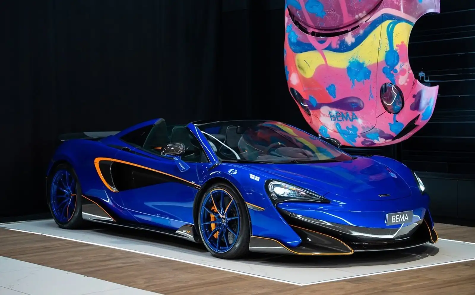 McLaren Spider V8 MSO 600ch | Immat France BLEU BURTON Pack Carbone 3 Lift À partir de 2150-mois