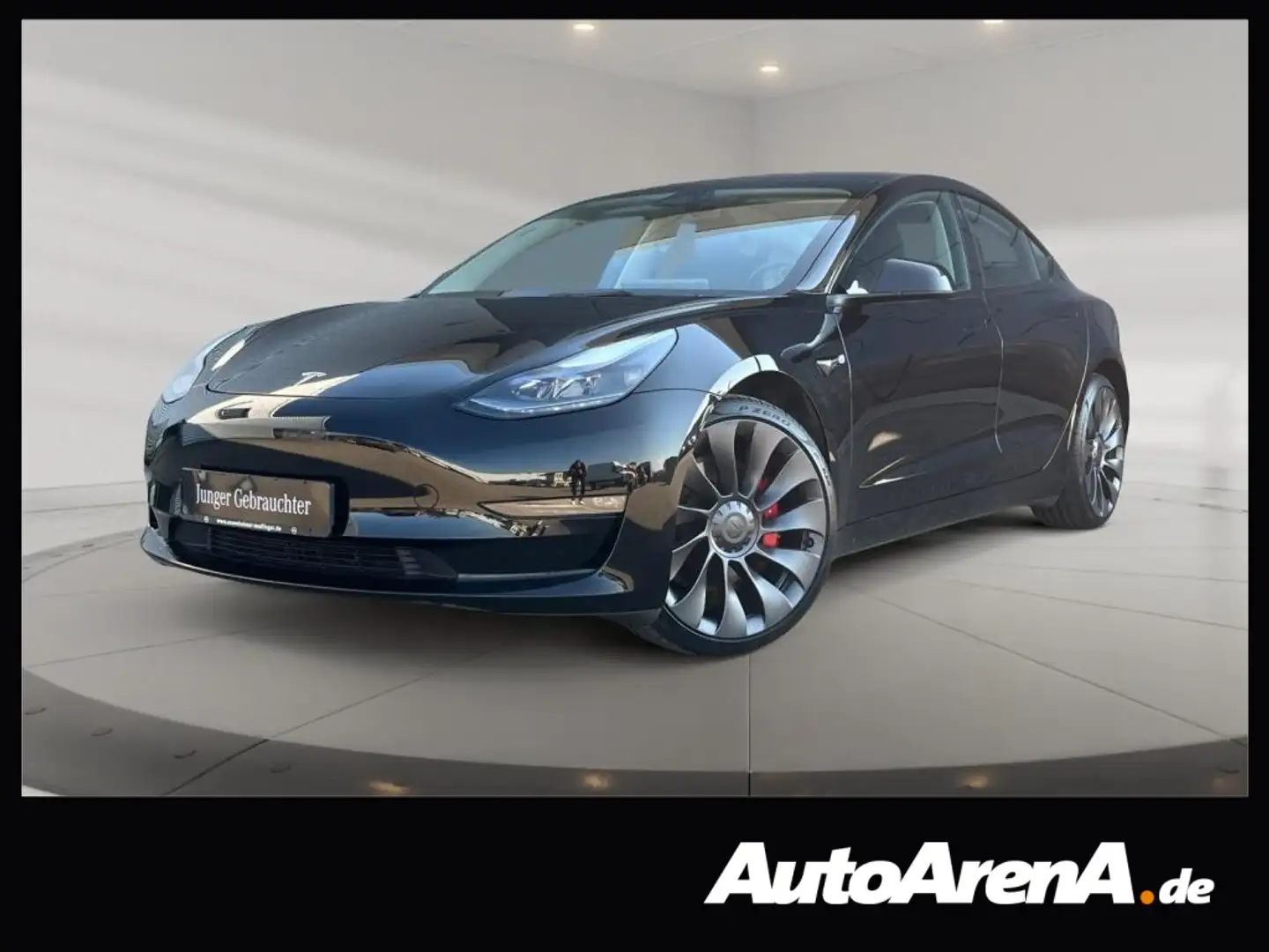 Tesla Model 3 Performance Dual AWD +Pano+LM+KAM+LED Zwart - 1