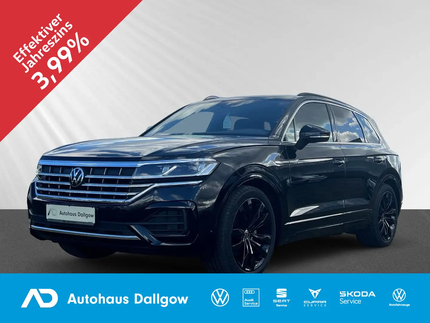 Volkswagen Touareg R-Line 3,0 V6 TDI AHK LED+PDC+Navi+Luff+ Schwarz - 1