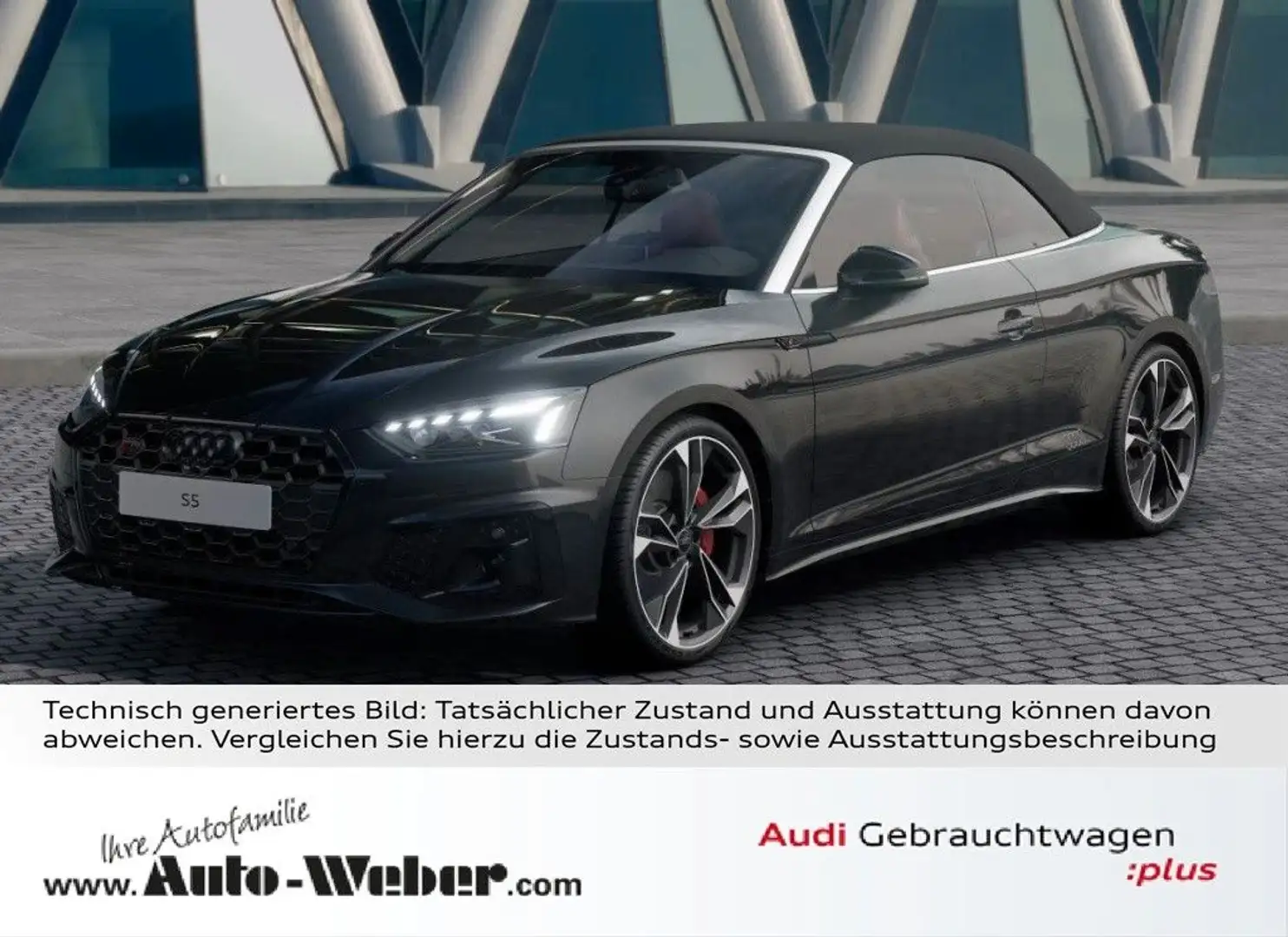 Audi S5 Cabriolet TFSI qu compet. BLACK B&O MASSAGE Schwarz - 1