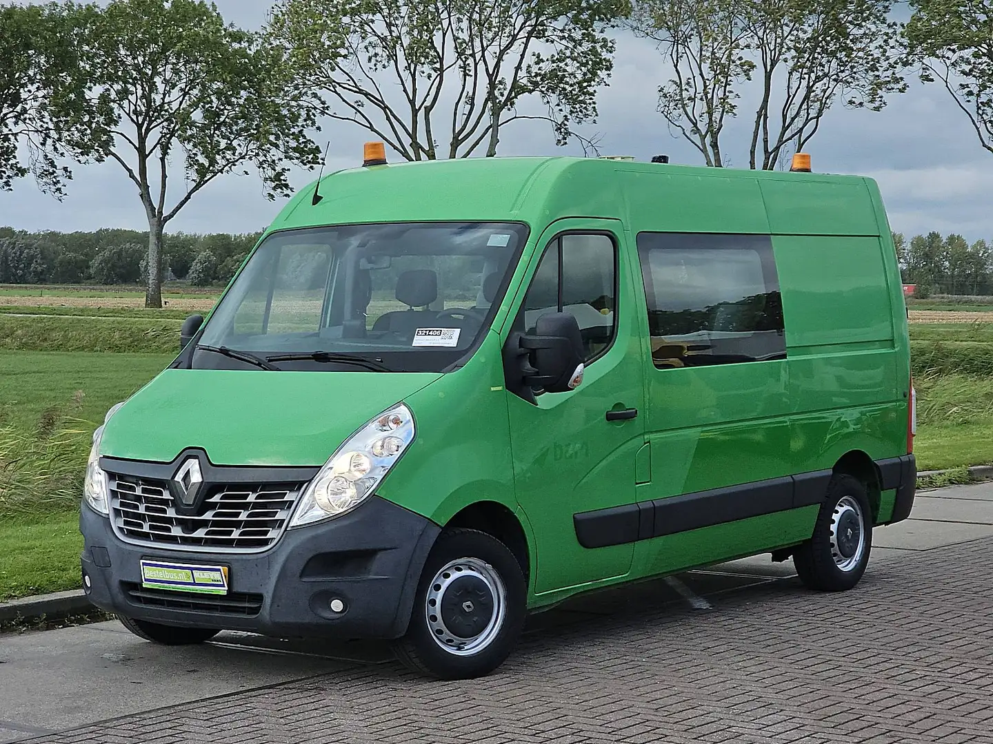 Renault Master T35 2.3 dCi L2H2 Dubbel Cabine Airco Trekhaak 1e E Groen - 1