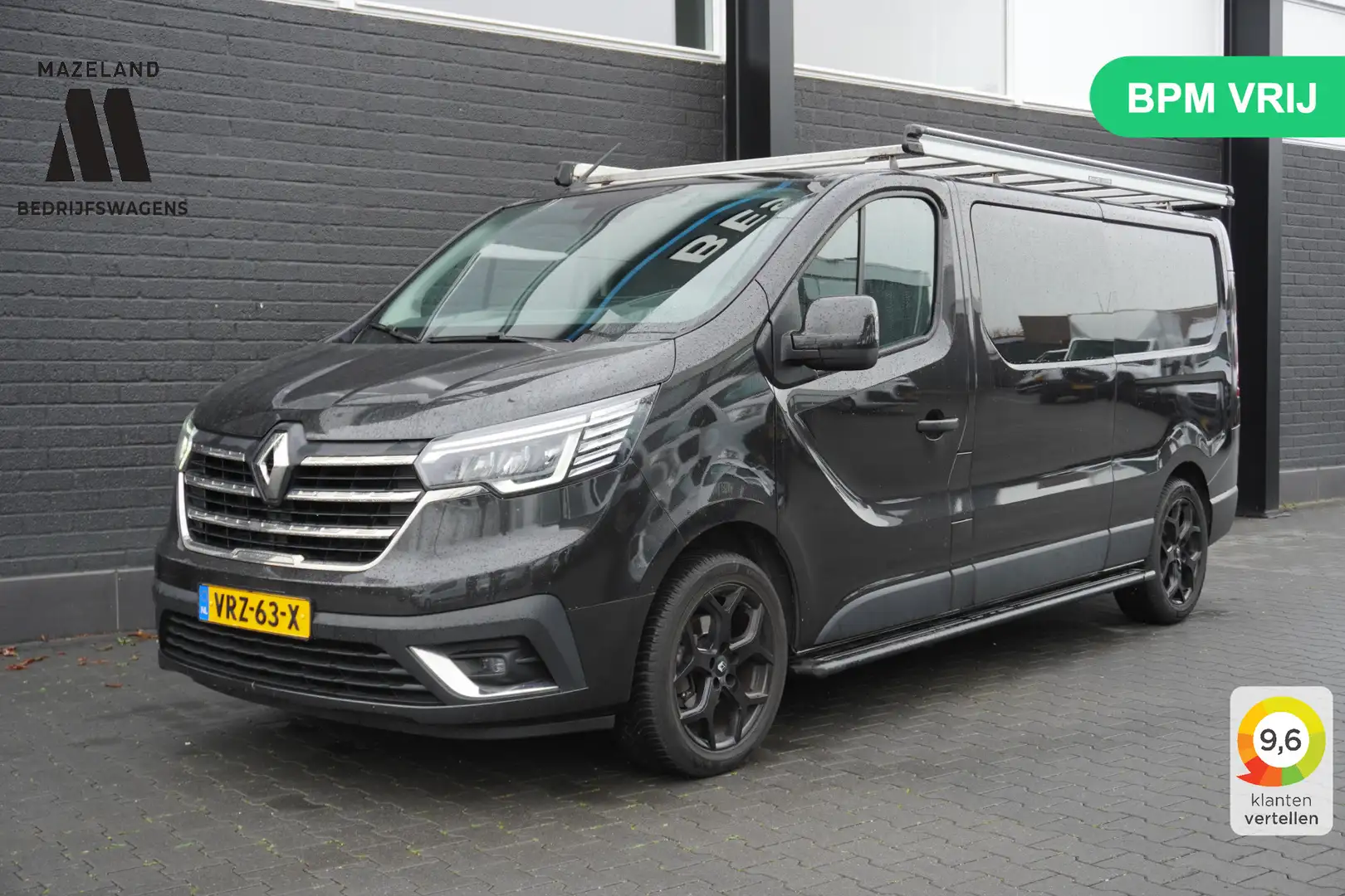 Renault Trafic 2.0 dCi 130PK L2 Dubbele Cabine EURO 6 - Airco - C Zwart - 1