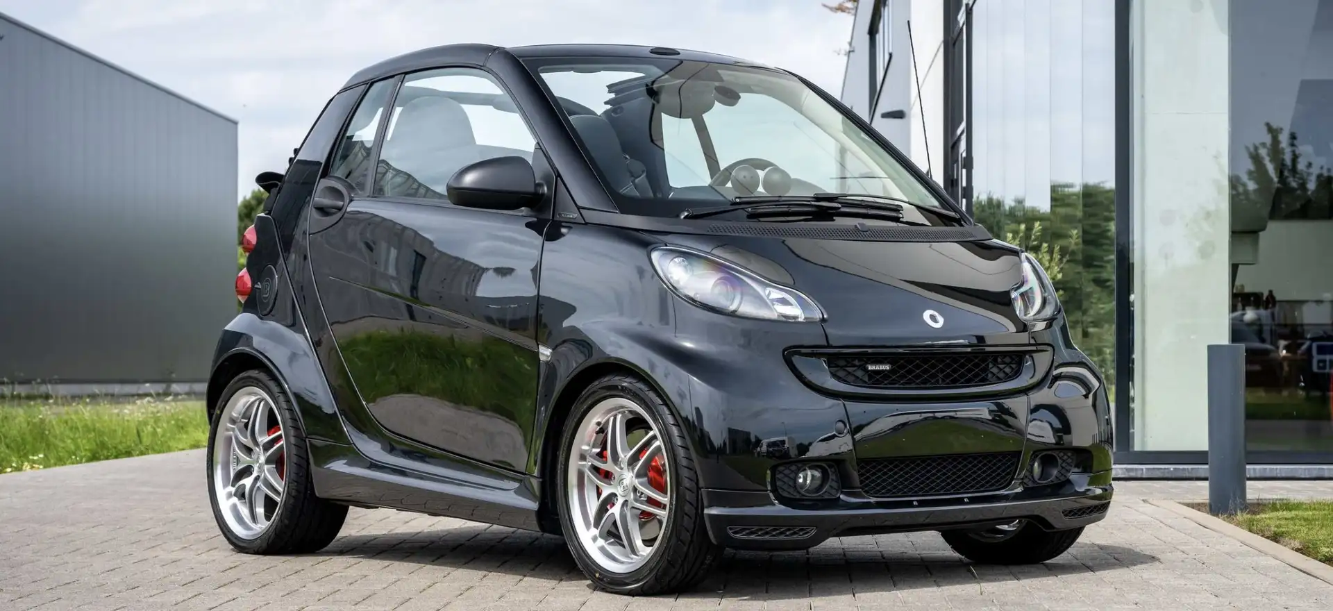 smart brabus Cabrio 1.0 Turbo Xclusive Softouch Brabus Noir - 1