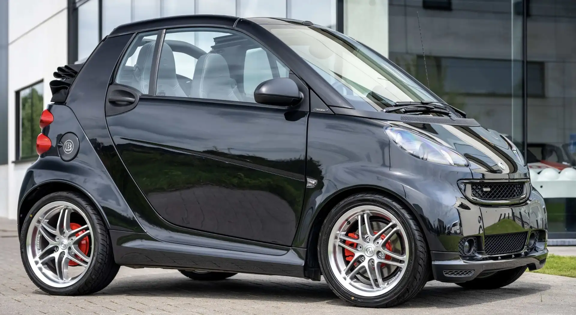 smart brabus Cabrio 1.0 Turbo Xclusive Softouch Brabus Noir - 2
