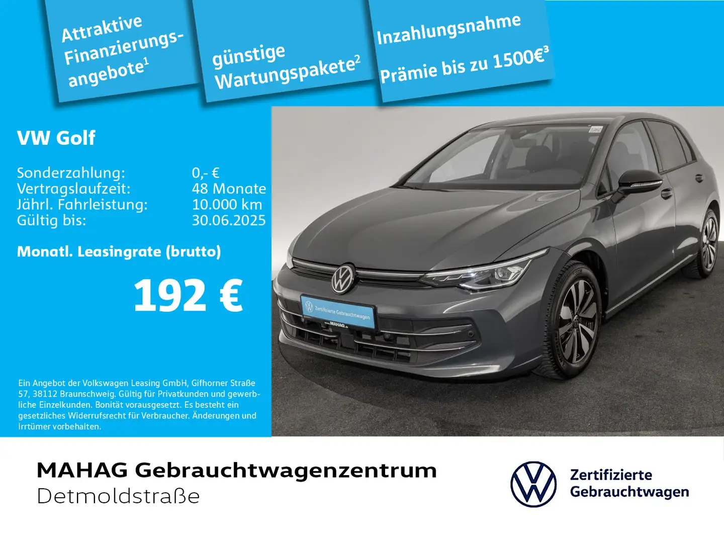 Volkswagen Golf VIII 1.5 TSI GOAL newmodel AHK Navi LEDPlus Gris - 1