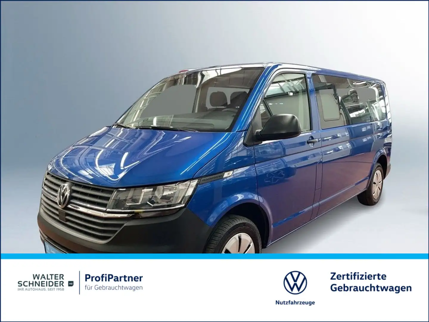 Volkswagen T6.1 Kombi 2.0 TDI DSG LR Klima PDC 9-Sitzer Blau - 1