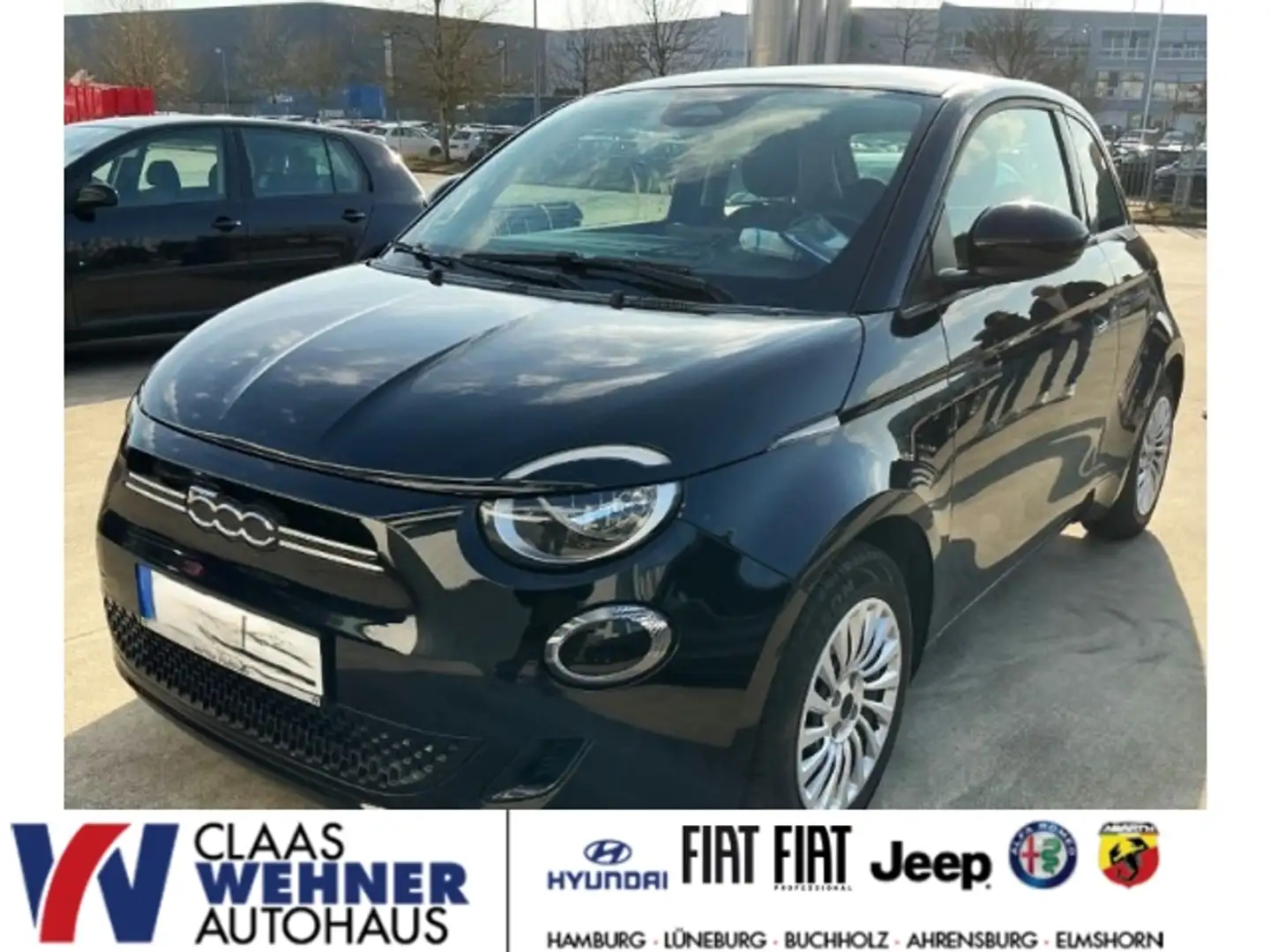 Fiat 500e Action Automatik Radio & Winter-Paket Sonderlackie Schwarz - 1