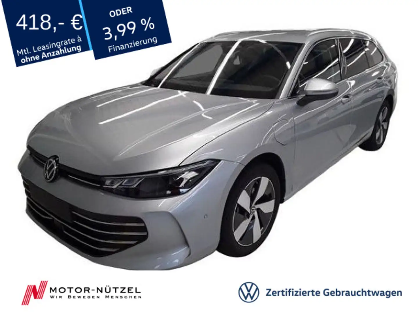 Volkswagen Passat Variant 1.5 eHYBRID 5JG+LED+NAVI+AHK+ACC Plateado - 1