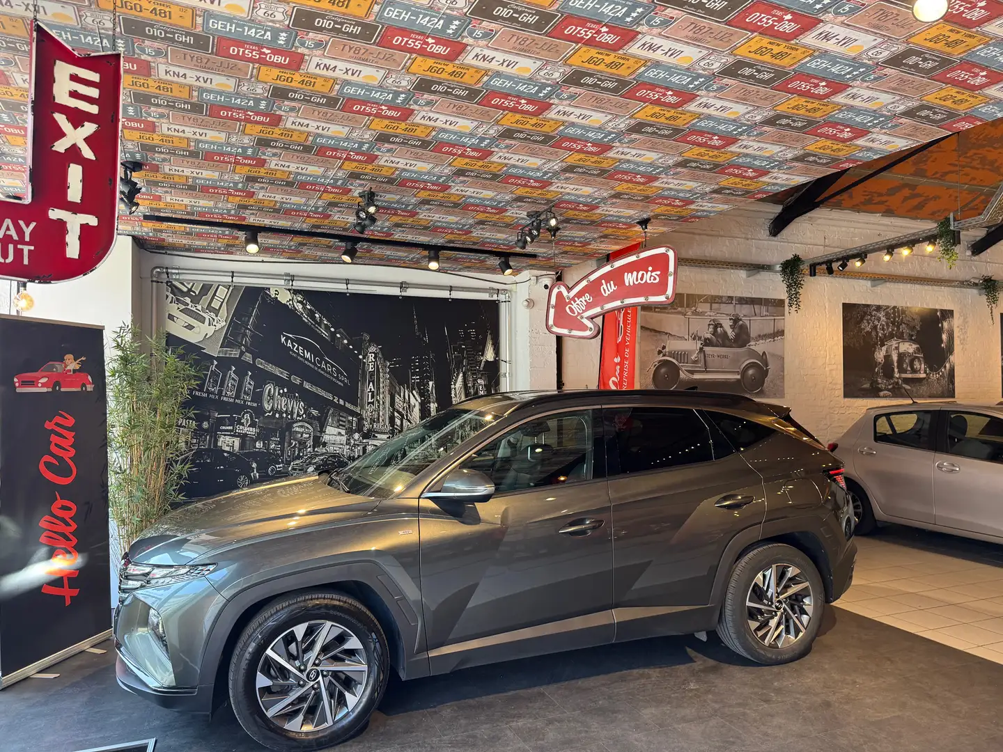 Hyundai TUCSON 1.6 CRDi MHEV * CUIRS * CARNET FULL * CAM * AUTO Grijs - 1