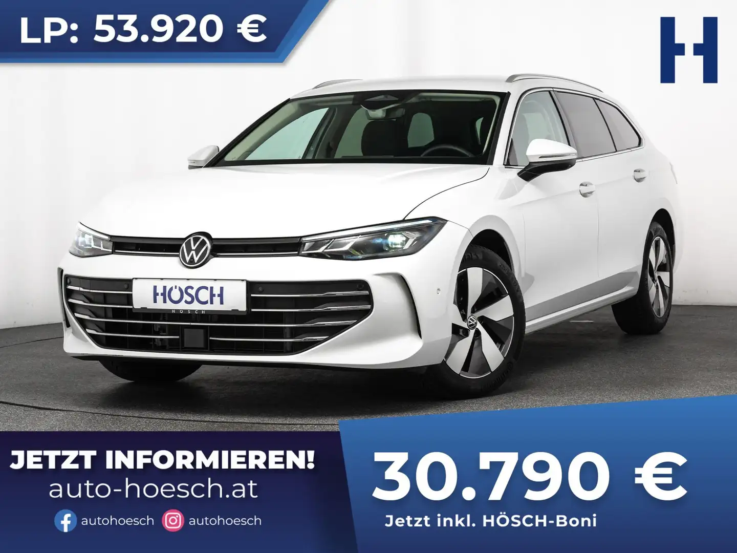 Volkswagen Passat Variant eTSI Business Aut. AHK 360° WINTER ASSISTENZ +++ Weiß - 1