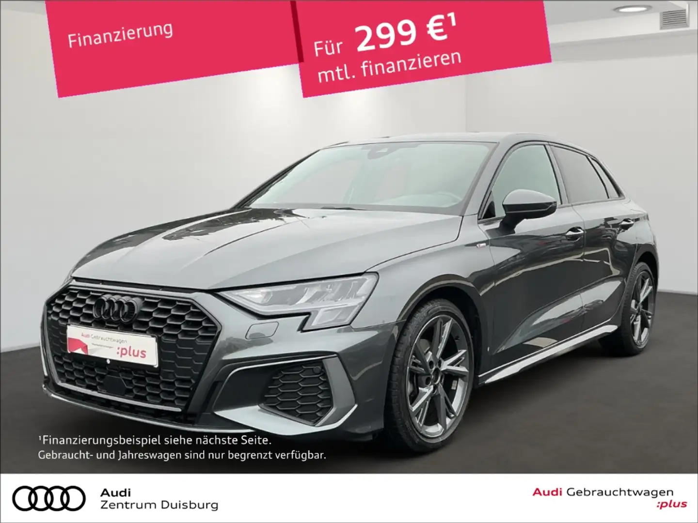 Audi A3 Sportback Grau - 1