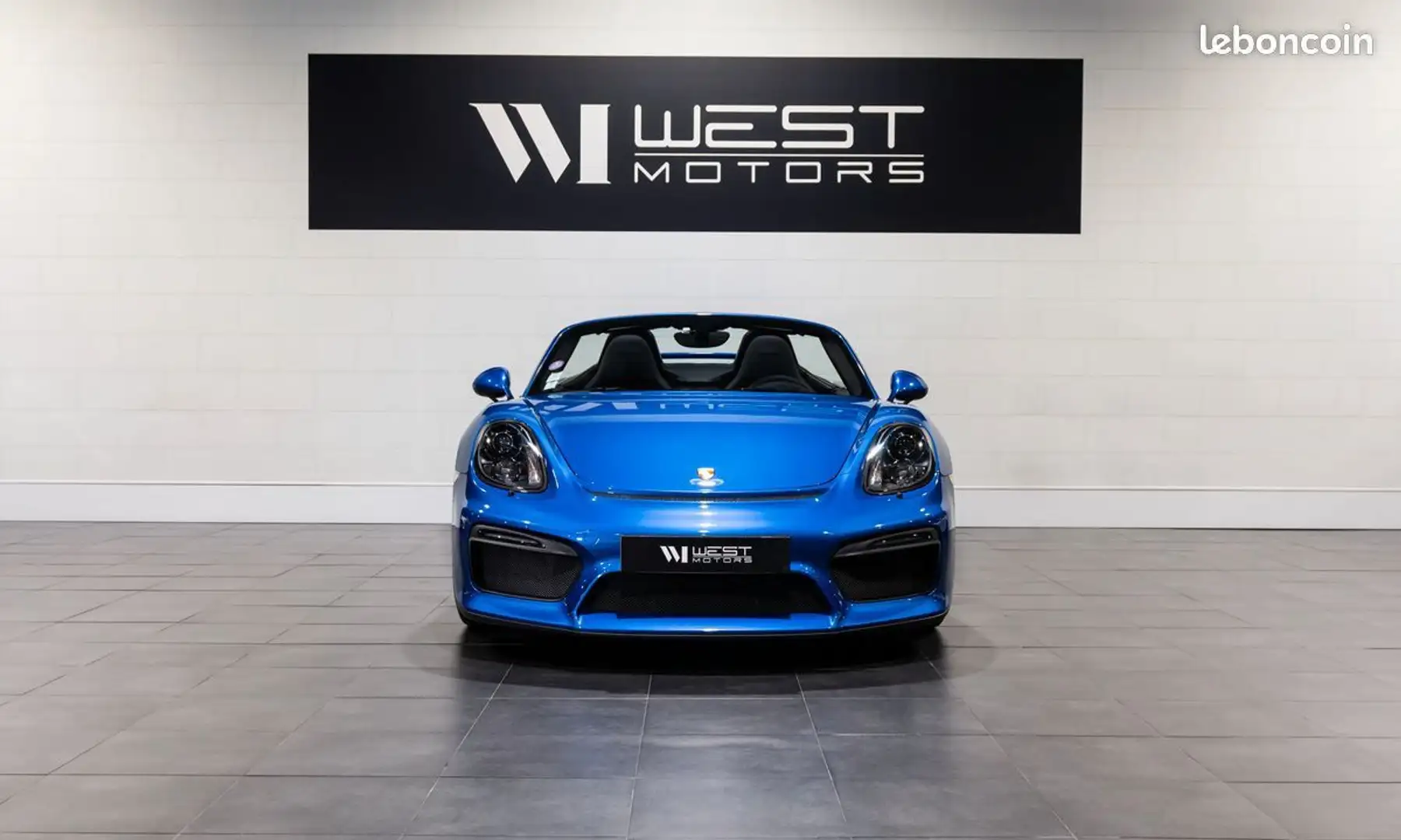 Porsche Boxster 981 Spyder 3.8 375 – Immat France Chrono Cam. Recu Bleu - 2