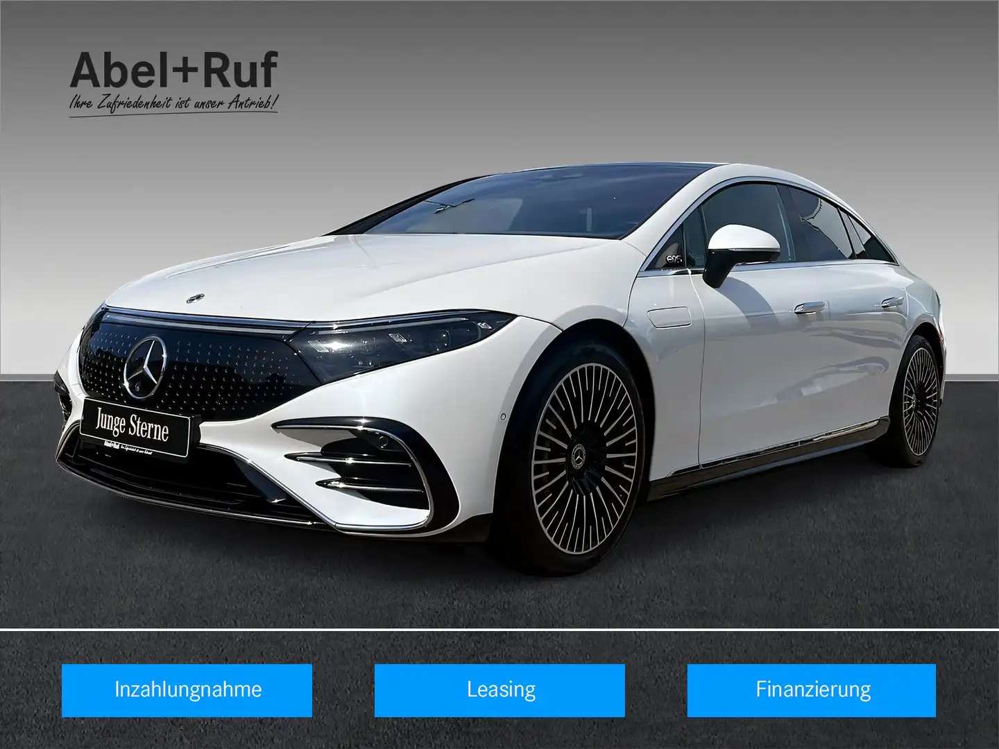 Mercedes-Benz EQS 450+ AMG+DIGITAL+DIST+Memo+Burme+HuD+AHK+360 Weiß - 1