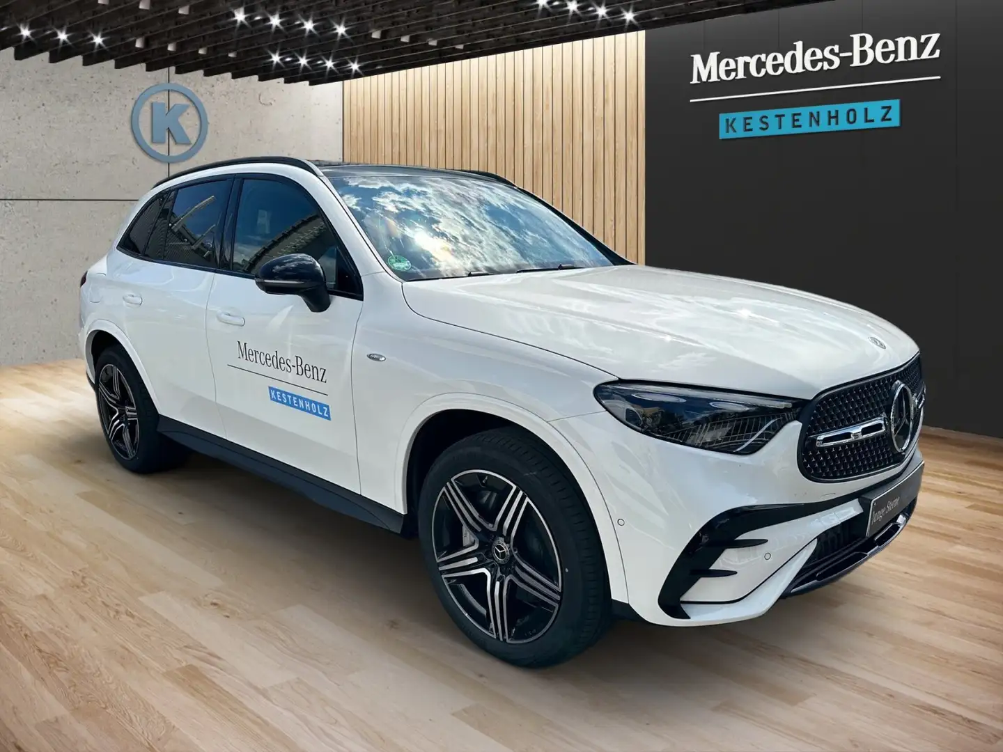 Mercedes-Benz GLC 300 GLC 300 de 4M AMG°LEDER°AHK°360°PANO°KEYL° Weiß - 2