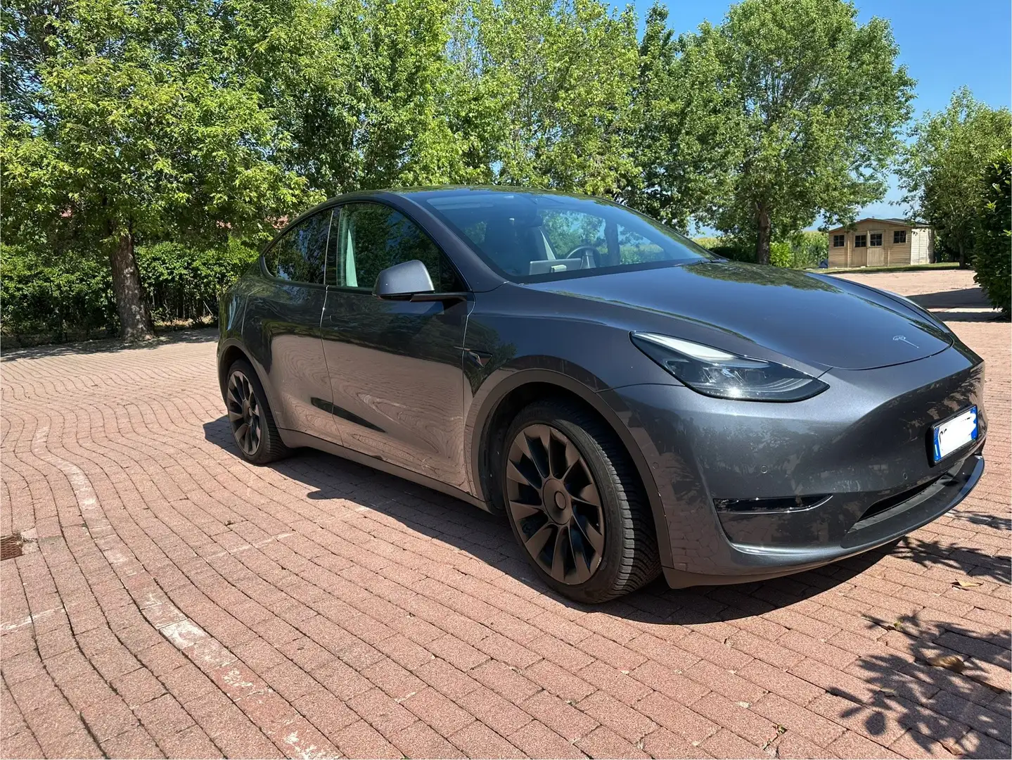 Tesla Model Y Model Y 2021 Long Range Dual Motor awd copilot Grigio - 2