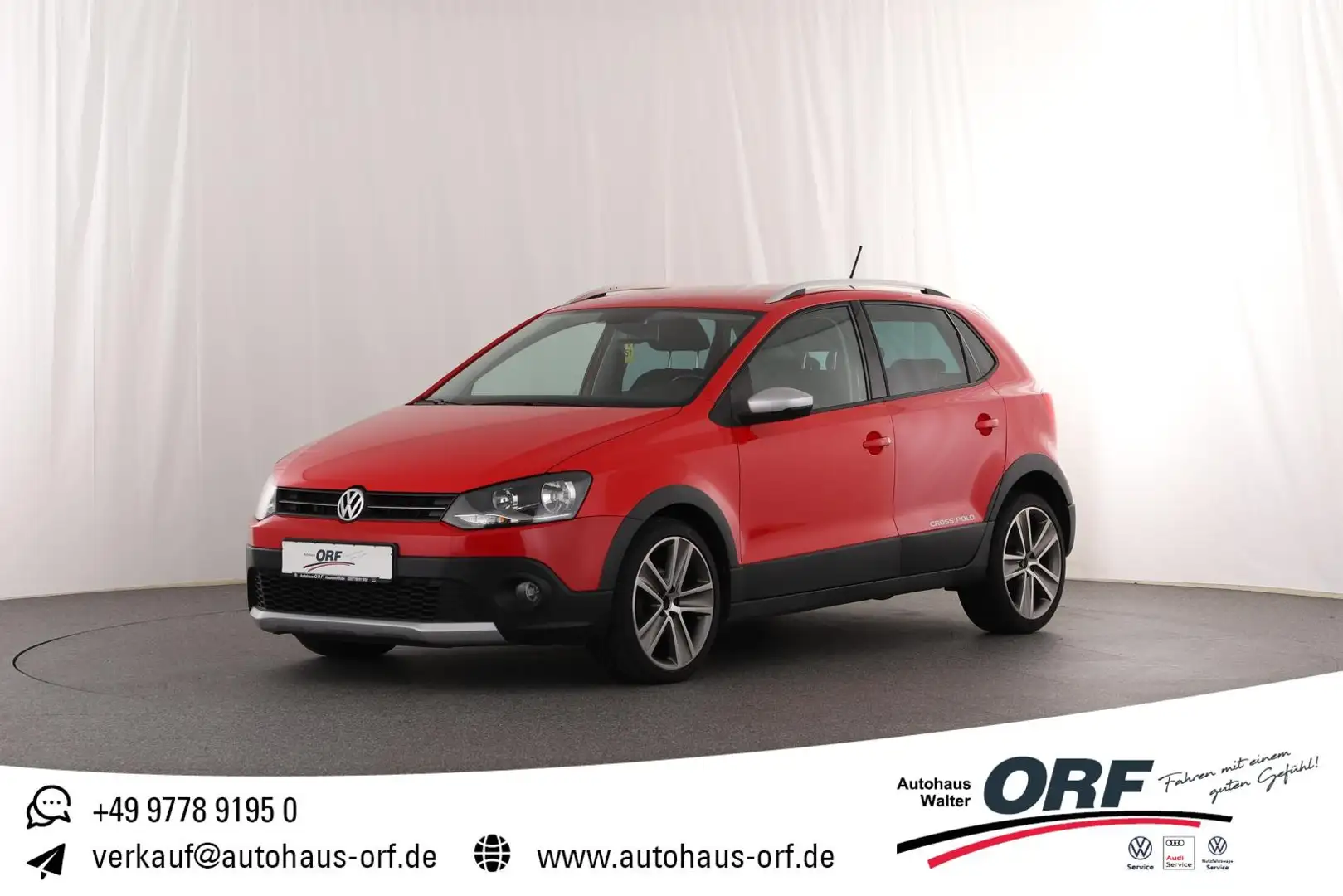 Volkswagen Polo Cross Polo 1.2 TSI AHK SITZHZG ALARM TEMPOMAT PDC Rot - 1