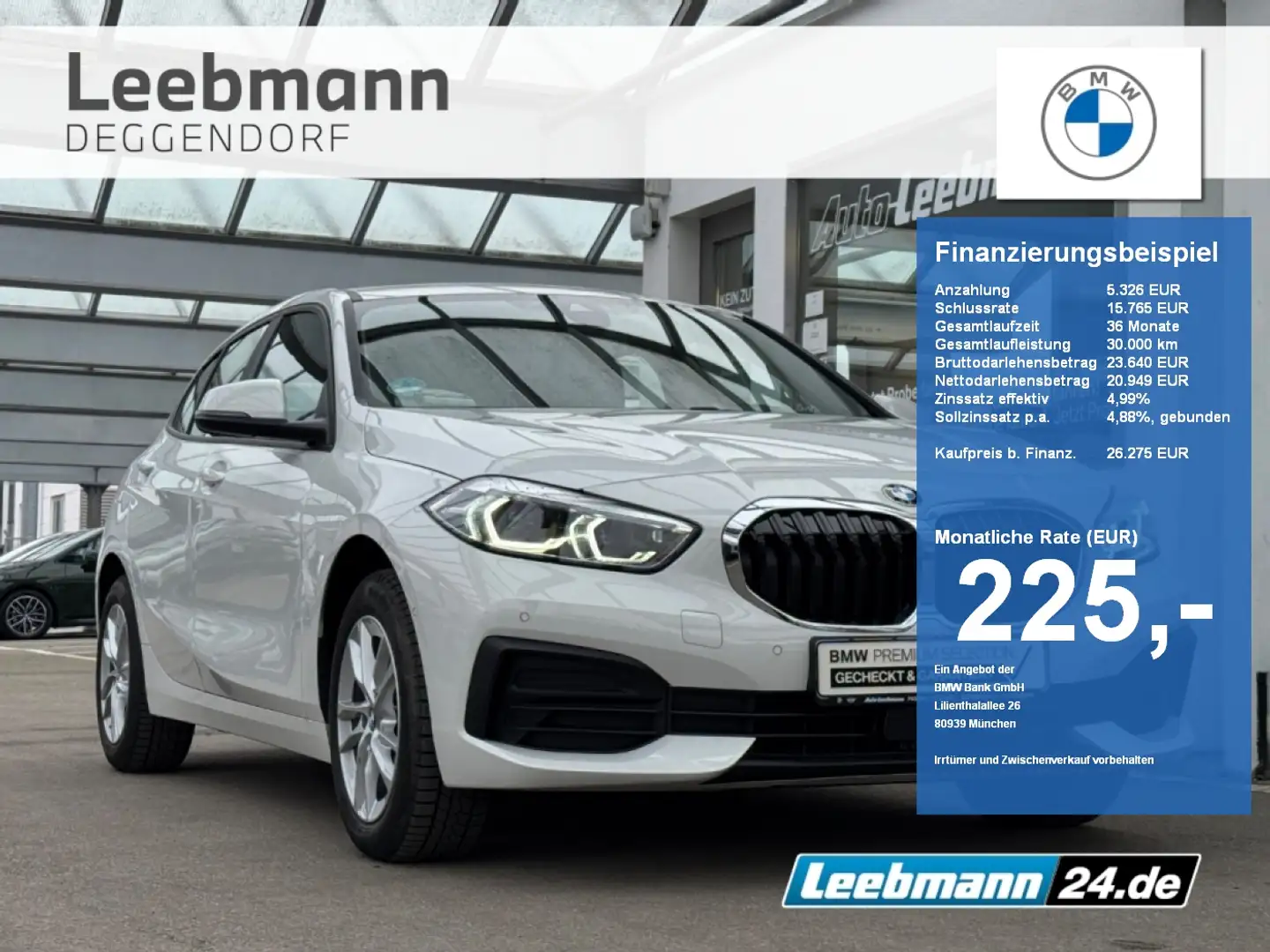 BMW 118 i Advantage DKG Erster Service Inclusive! Bianco - 1