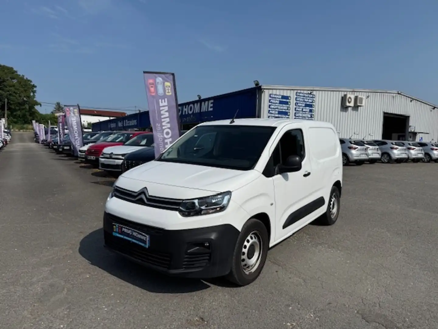 Citroen Berlingo M 1000KG BLUEHDI 130 S\u0026S WORKER GRIP CONTROL Blanc - 1