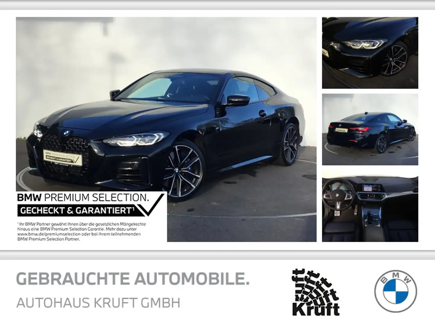 BMW 440 M440i xDrive LASER+GSD+AHK+ACC+KAMERA+HUD+ESITZE Schwarz - 1