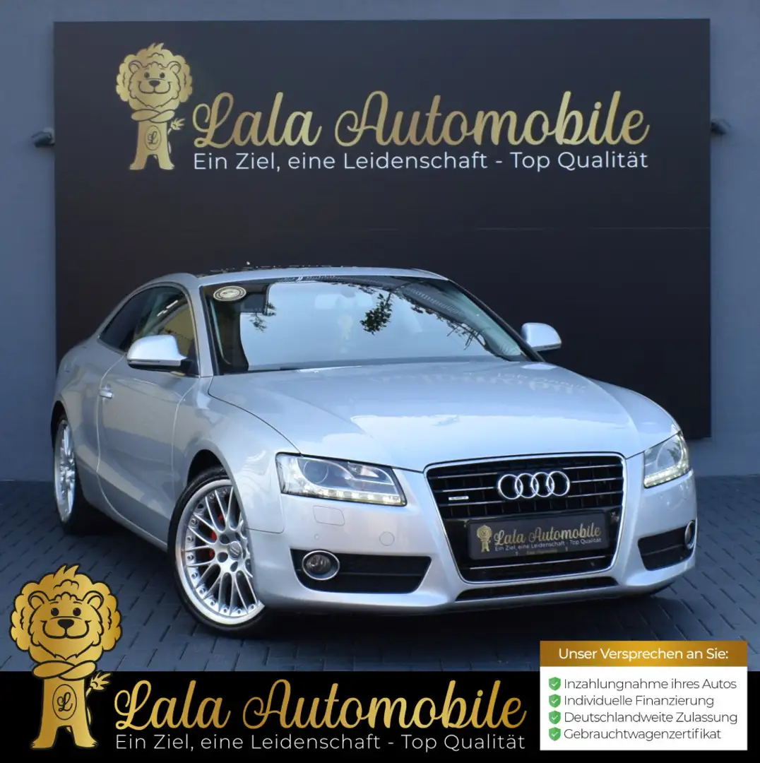 Audi A5 3.0 TDI Quattro TEMPOMAT KLIMA RADIO NAVI Silber - 1