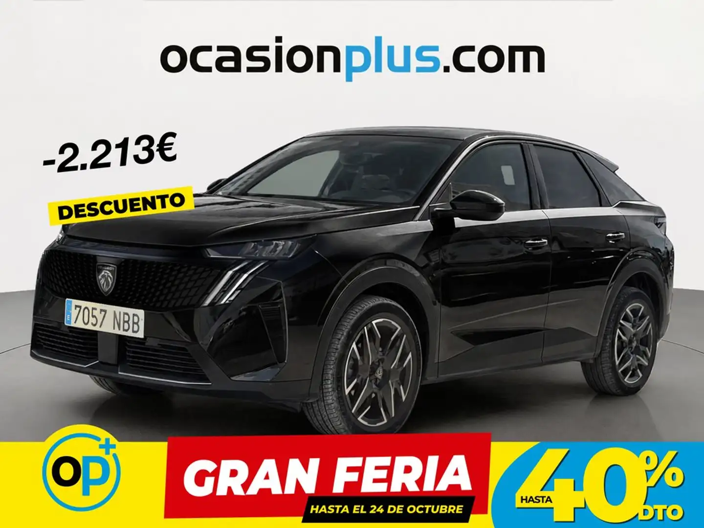 Peugeot 3008 Hybrid Allure eDCS6 145 Negro - 1