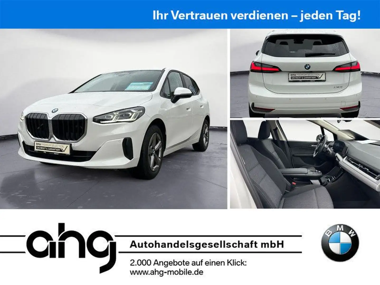 BMW 218 Steptronic DCT Navi Rückfahrk Weiß - 1