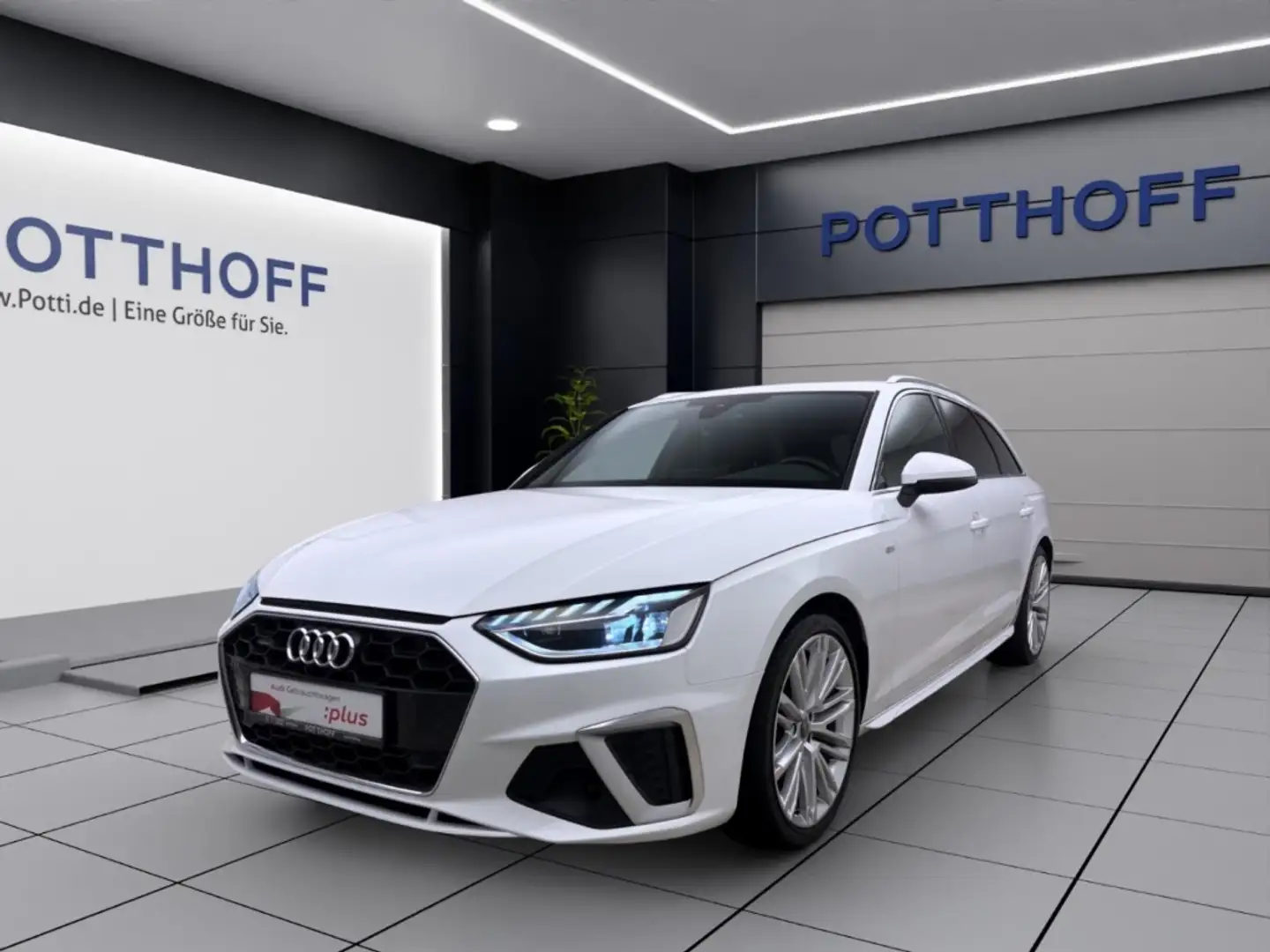 Audi A4 Avant 40 TDI Q S LINE PANO AHK NAVI KAMERA Weiß - 1