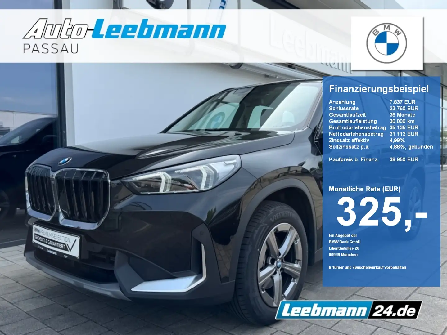 BMW X1 sDrive18i Anhängerkupplung/SportSitz/RFK Schwarz - 1
