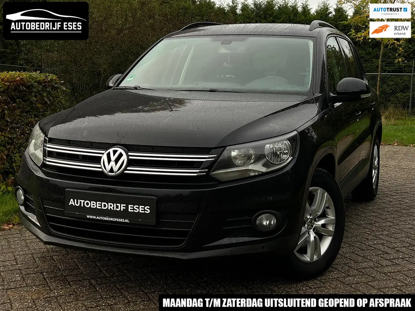 Volkswagen Tiguan 1.4 TSI Sport&Style |MF-STUUR|CAM.|CRUISE Zwart - 1