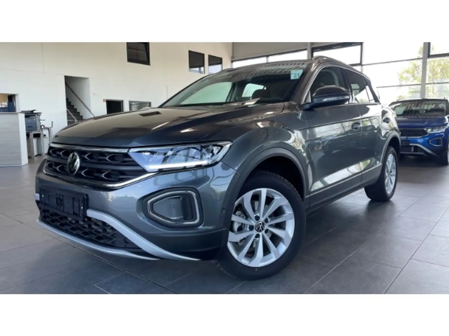 Volkswagen T-Roc Prime 1.5 TSI AHK Navi Keyless LED Kamera ACC Wint Grau - 1