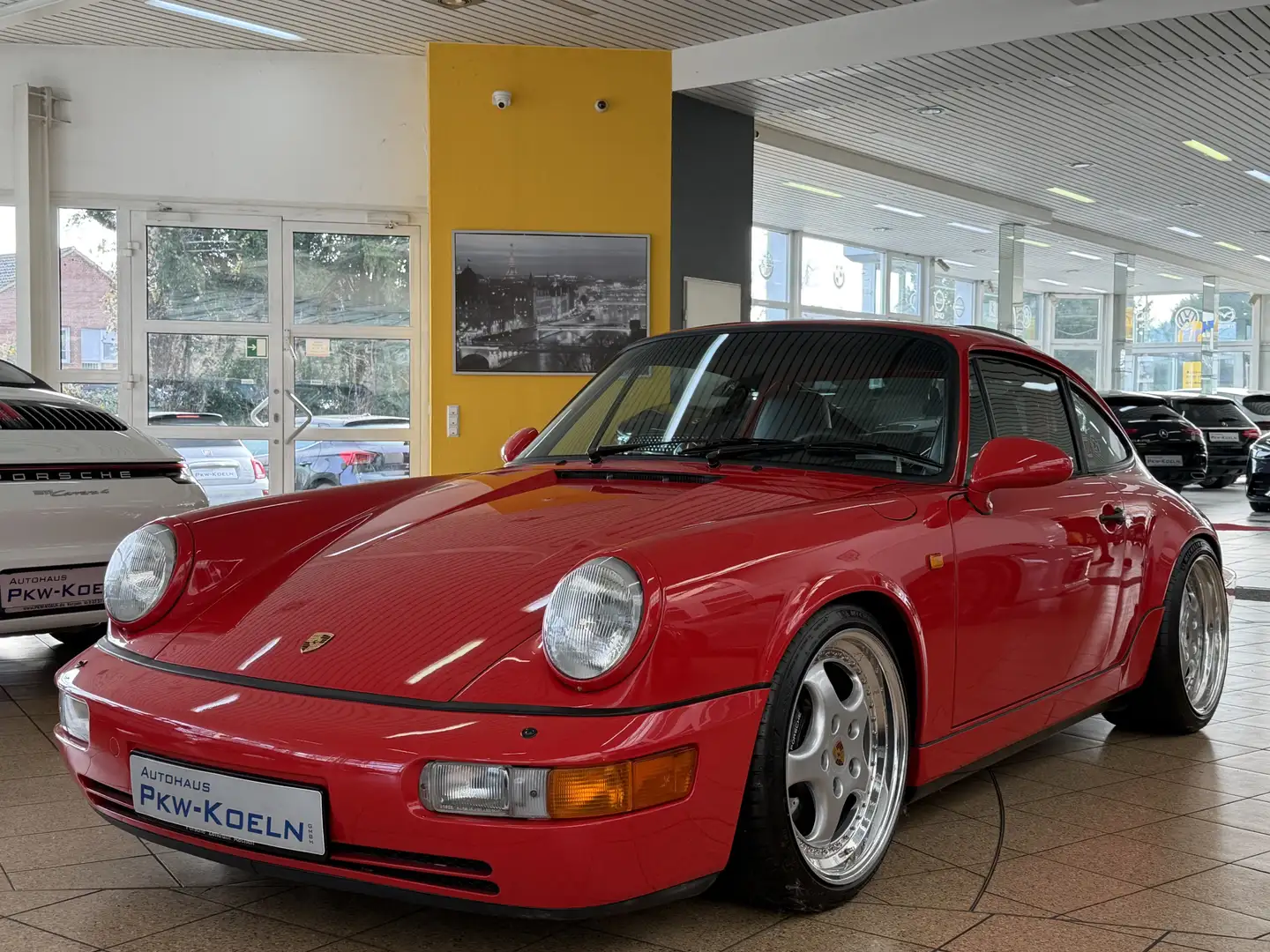 Porsche 964 Carrera C2 Schalter*1.Lack*C00*H-ZULASSUNG Roşu - 1